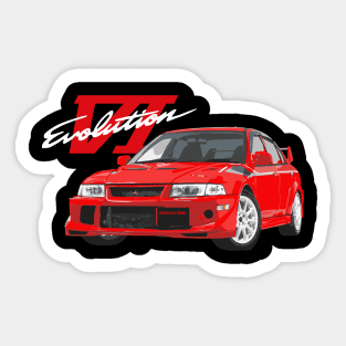 Mitsubish Evo VI Tommy makinen Edition Blue Sticker